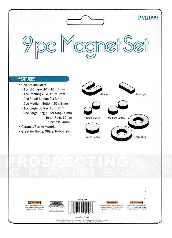 9 Piece Magnet Set