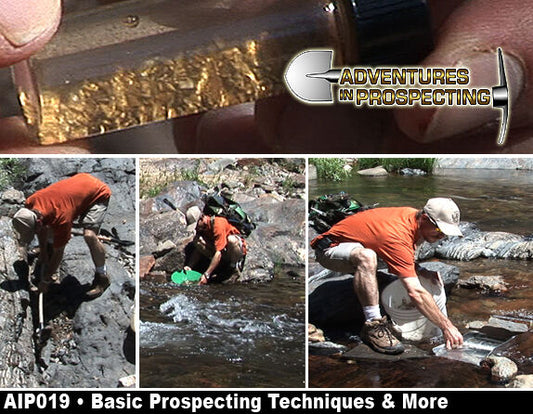 AIP019 DVD Basic Gold Prospecting Techniques