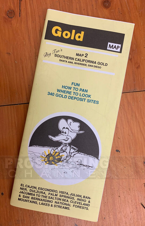 Big Ten's Southern California Gold Map 2 Santa Ana San Diego East to Salton Sea