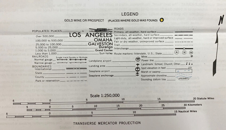 Big Ten's Southern California Gold Map 2 Santa Ana San Diego East to Salton Sea