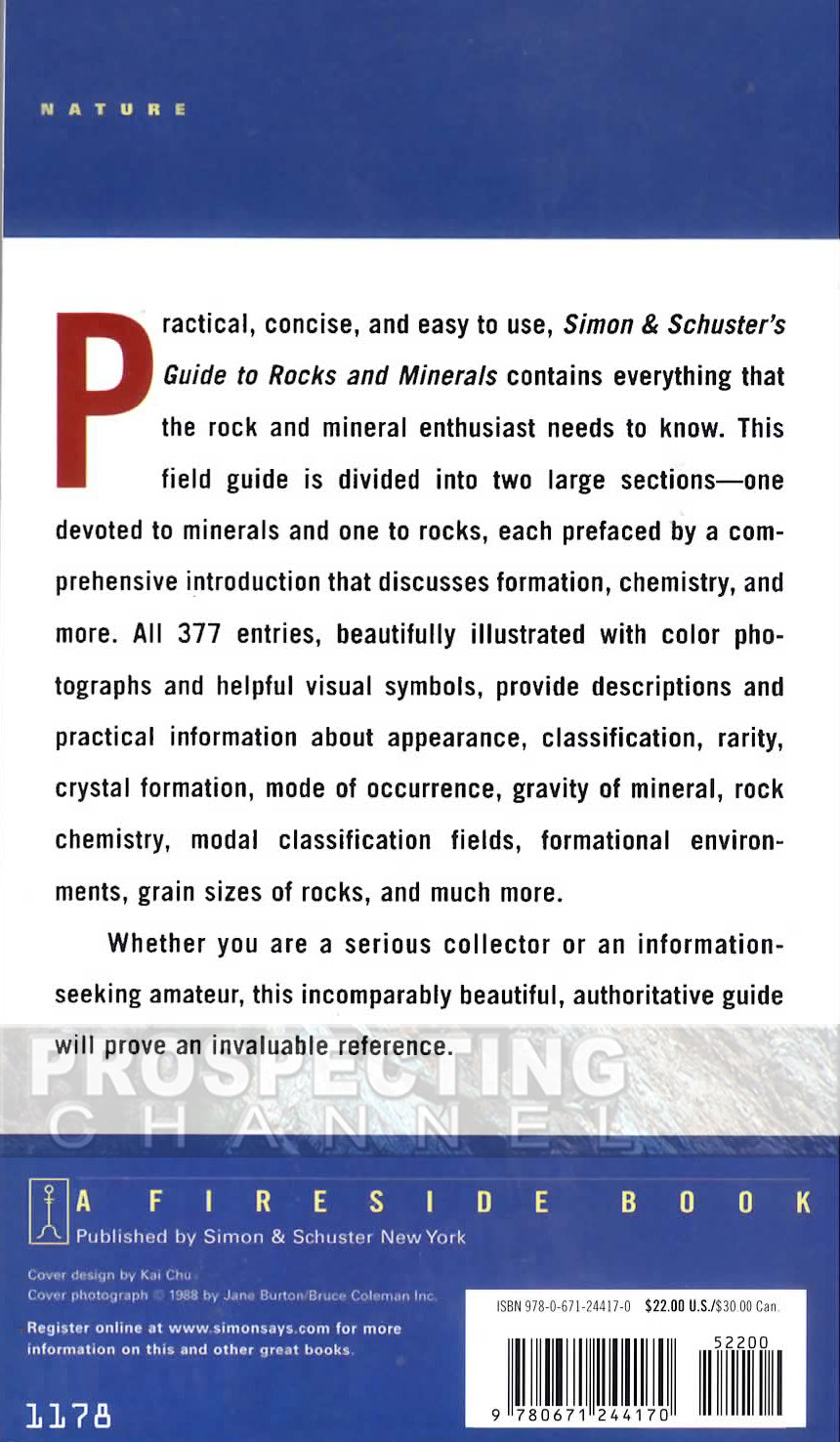 Simon & Schuster's Guide to Rocks and Minerals Book