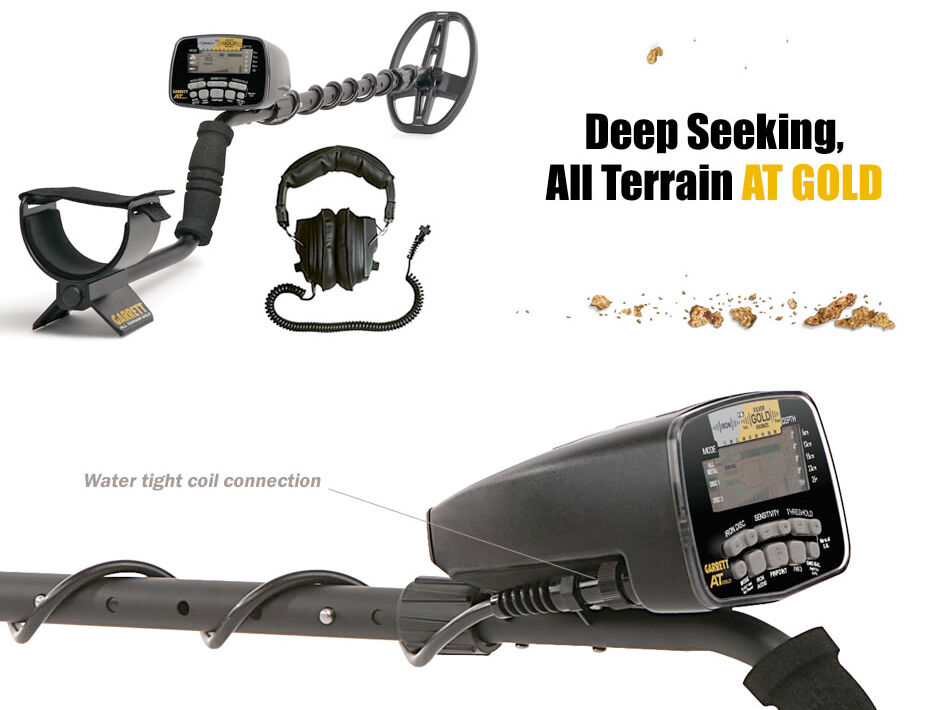 Garrett AT GOLD Water Proof metal detector with Optional AT PRO Pointer
