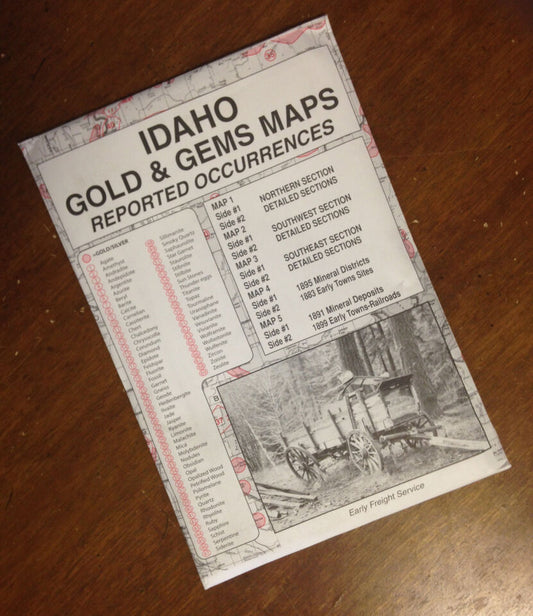 Idaho Gold & Gems Maps Then and Now