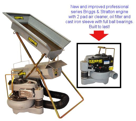 Keene 151S Vibrostatic Dry Washer with Hot Air Induction