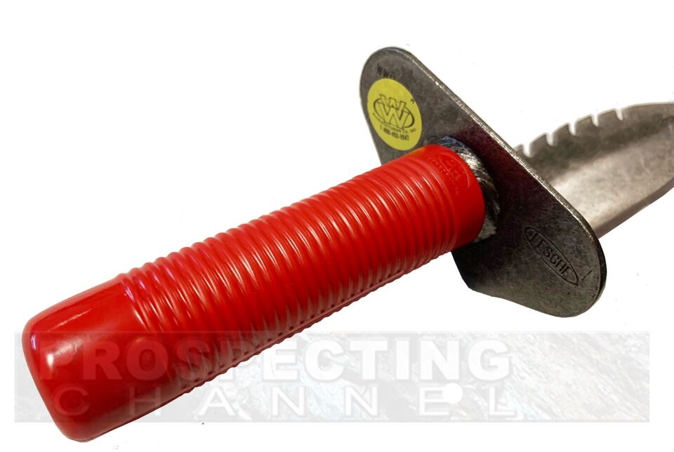 Lesche 12" Standard Left Serrated Metal Detecting Dig Trowel Shovel + Sheath