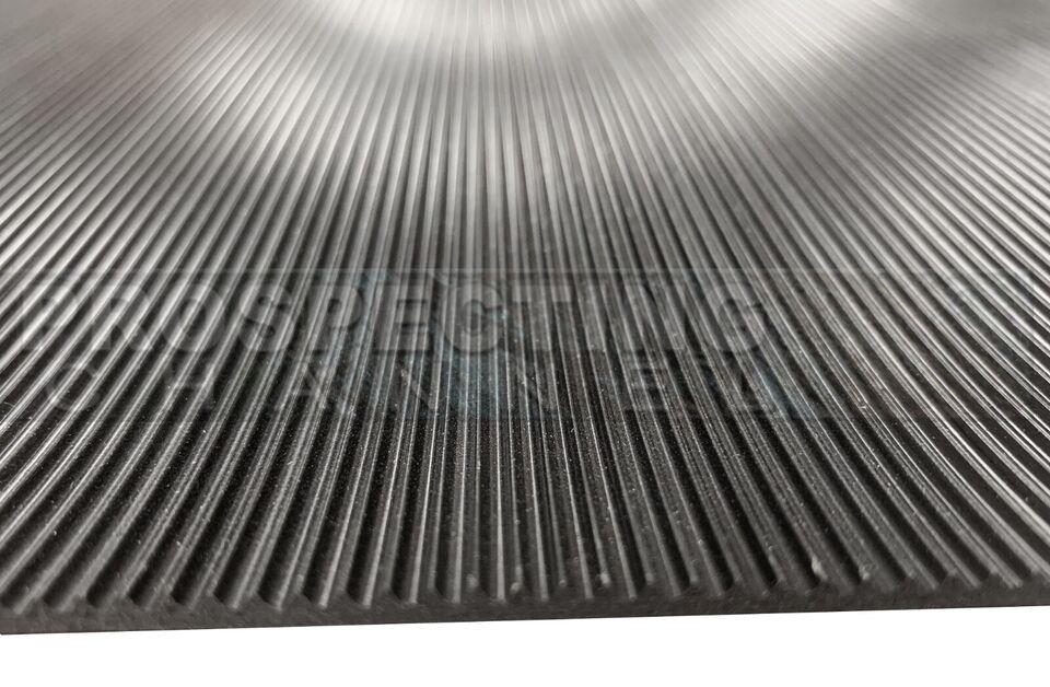 Low Profile V Trap Ribbed Rubber Matting for Sluice Boxes Various Sizes