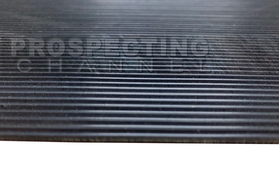 Low Profile V Trap Ribbed Rubber Matting for Sluice Boxes Various Sizes