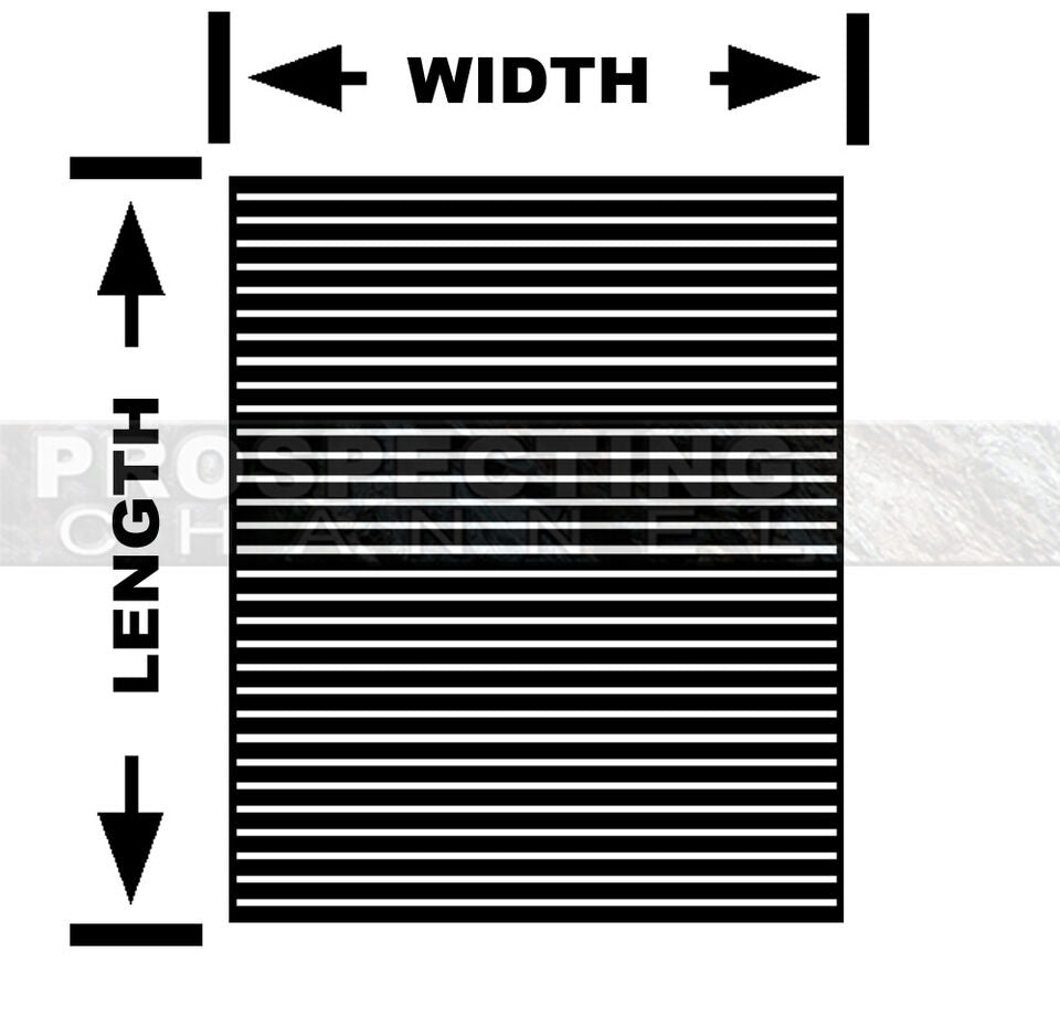 Low Profile V Trap Ribbed Rubber Matting for Sluice Boxes Various Sizes