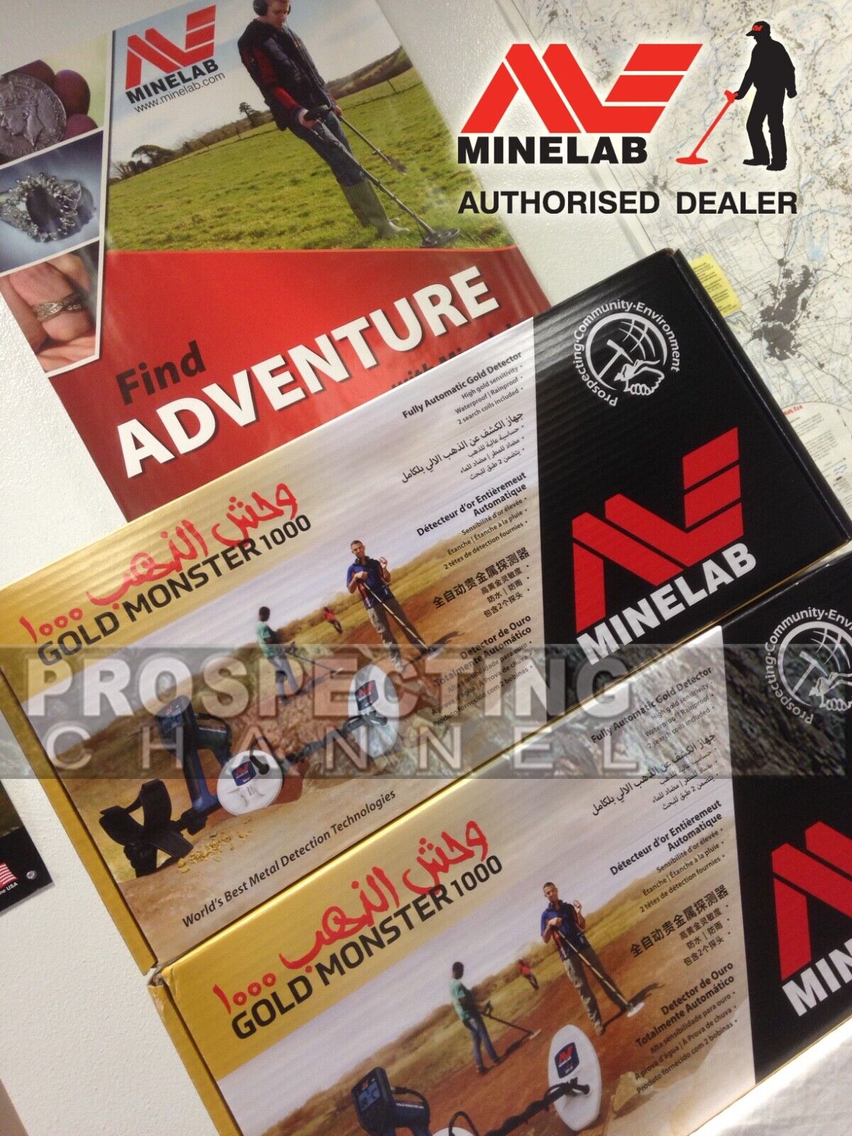 Minelab Gold Monster 1000 Gold Detector with High Gold Sensitivity 2 COILS