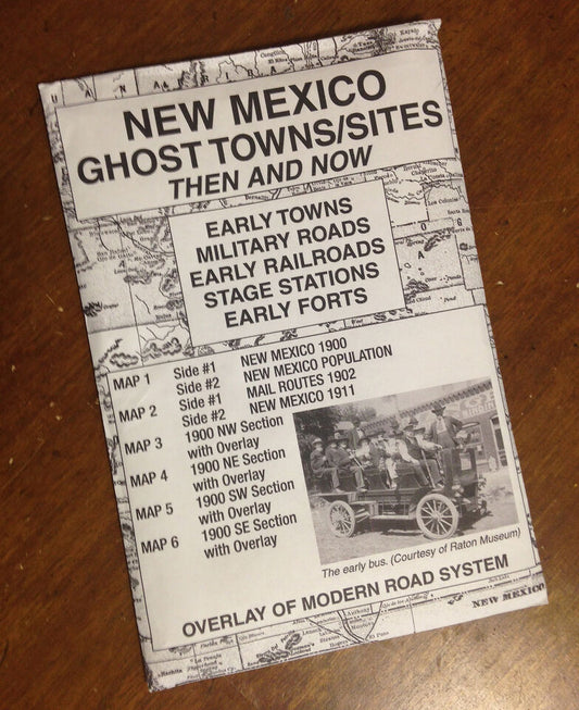 New Mexico Ghost Town Maps Then & Now