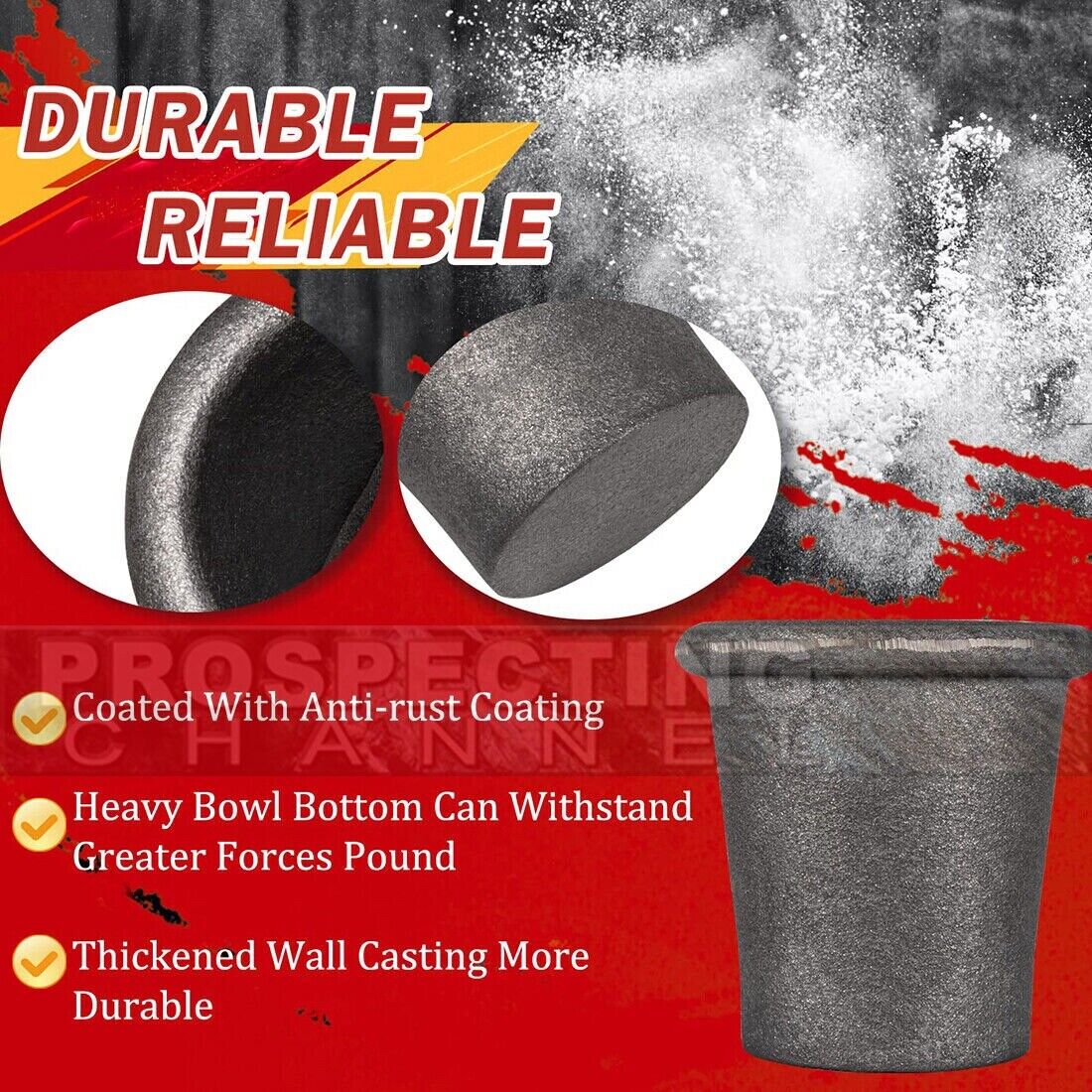 Mortar and Pestle Rock Crusher Large Made of Iron