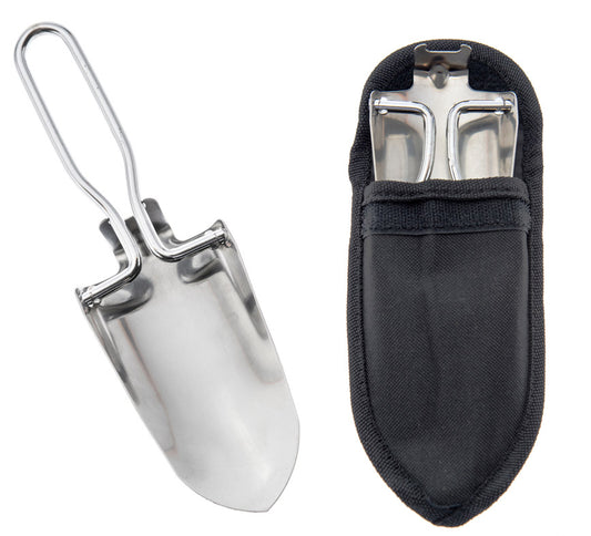 Folding Trowel Scoop with Carry Pouch