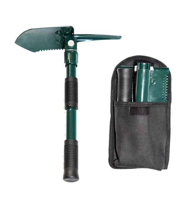 Three in One Backpacker Folding Shovel with Carry Case