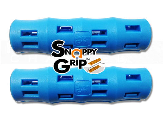 2 Light Blue Snappy Grips Replacement Bucket Handles