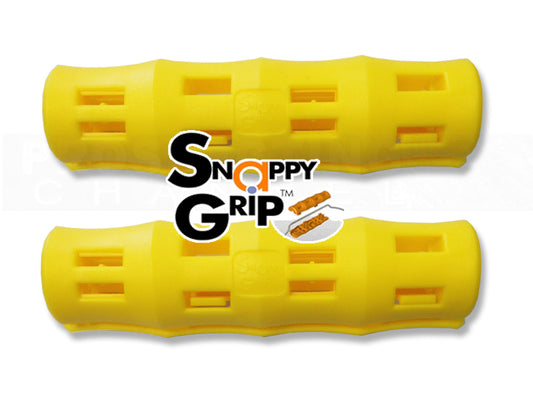 2 Yellow Snappy Grip Ergonomic Bucket Handles