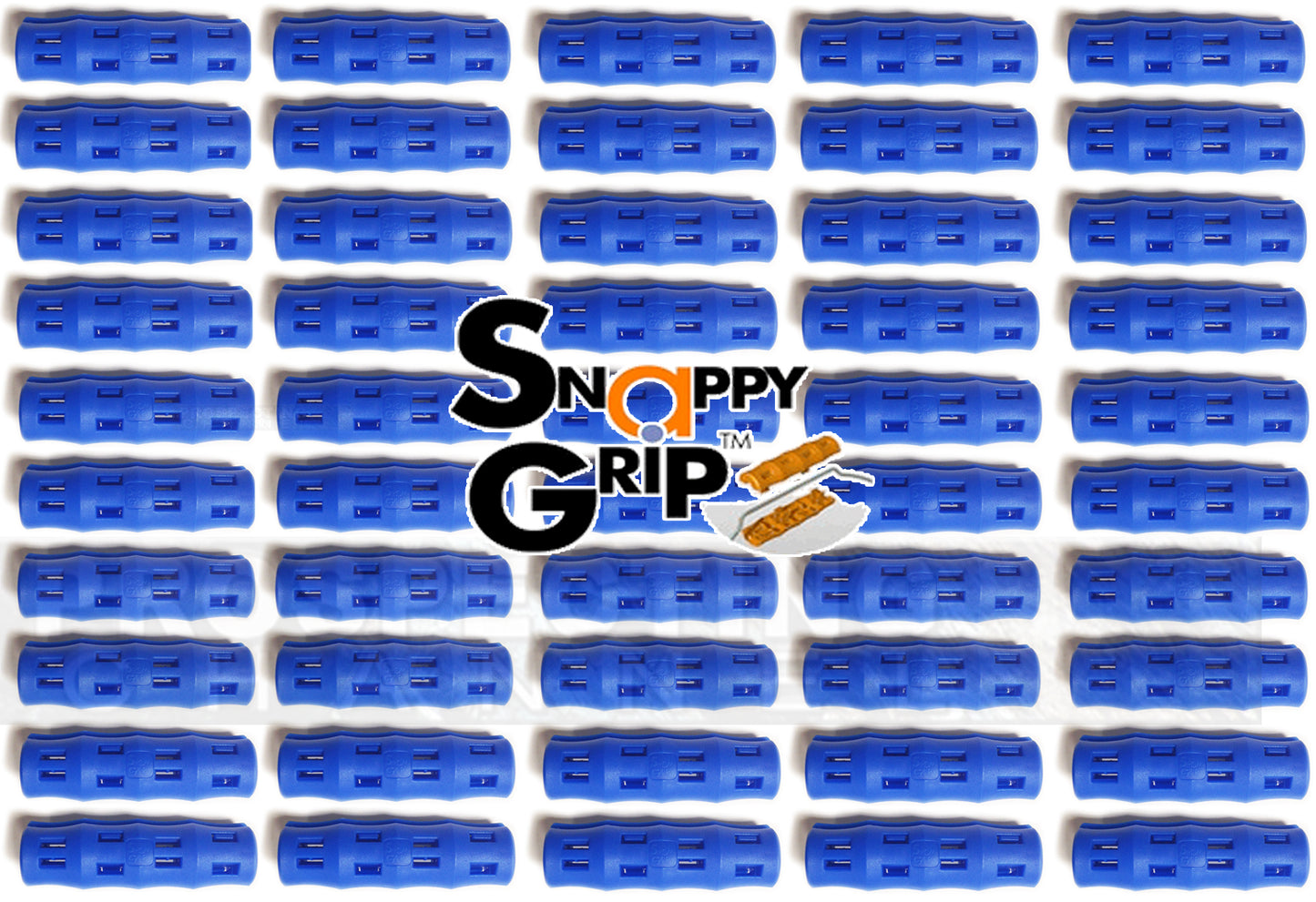 50 poignées de seau ergonomiques Snappy Grip bleues