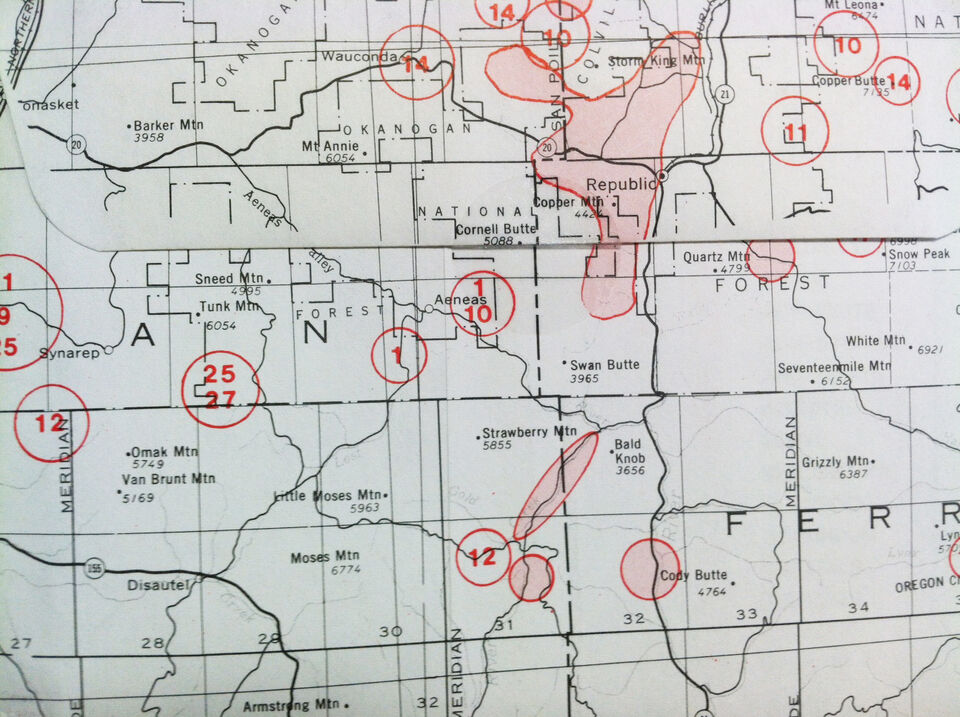 Washington Gold & Gems Maps Then and Now
