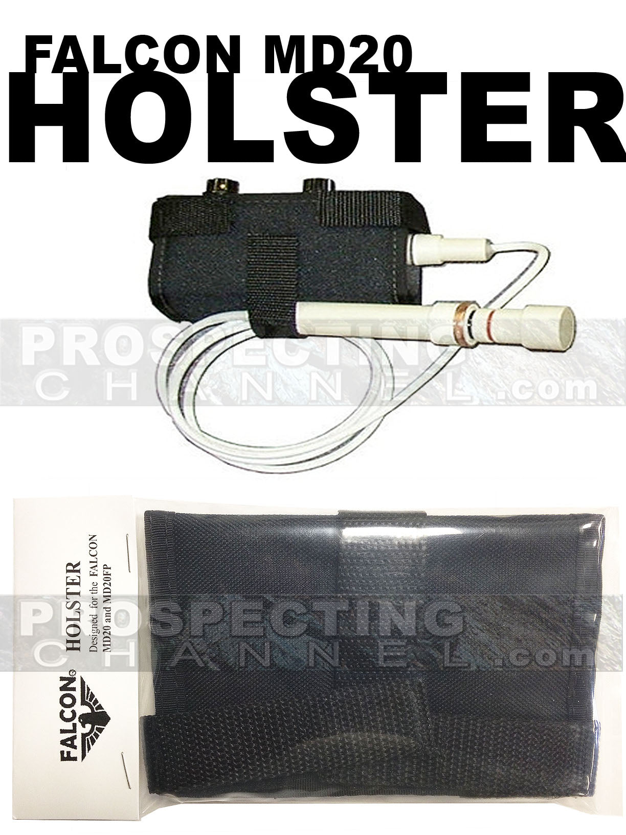 Detector de metales y funda Falcon MD20