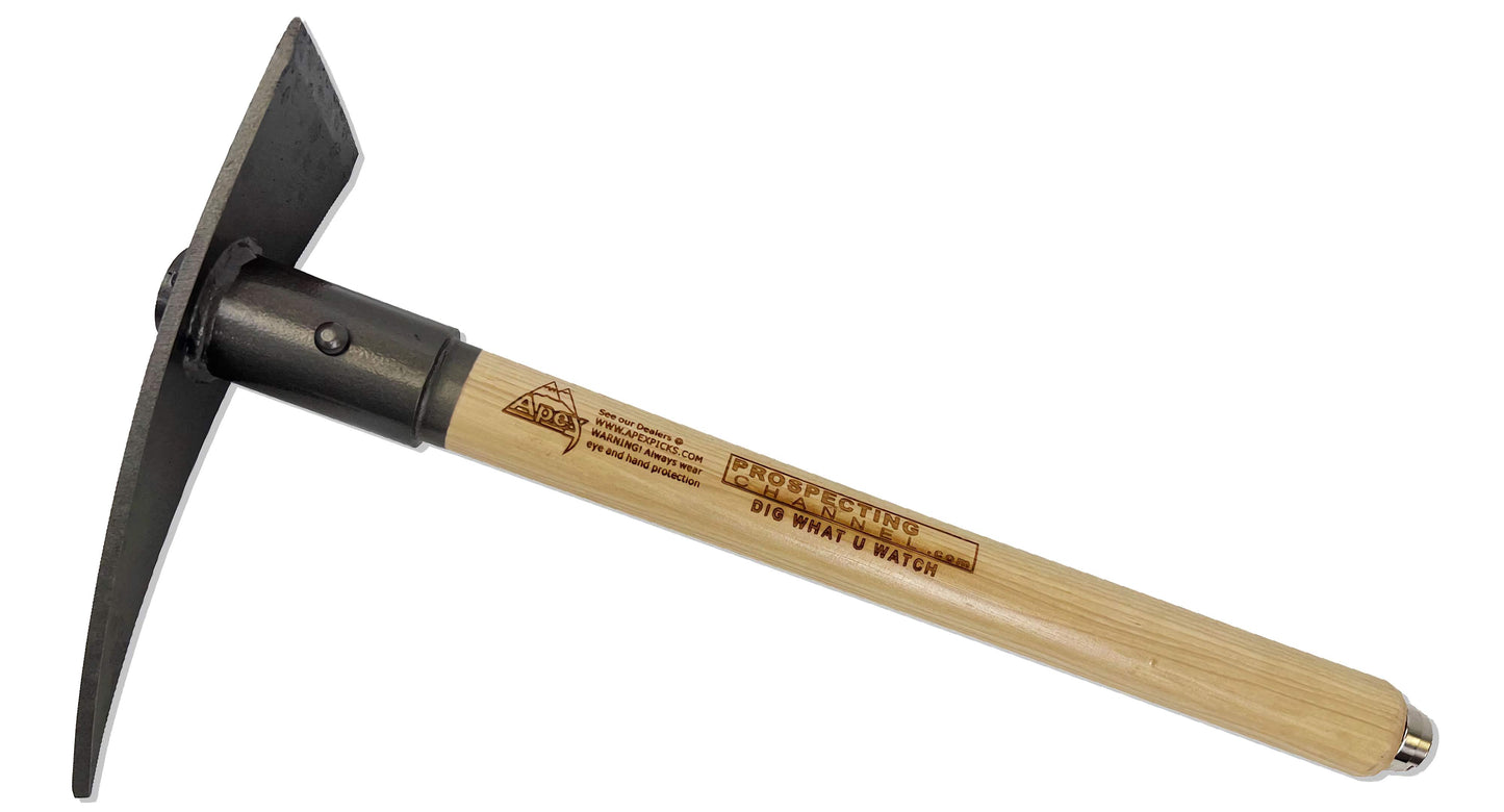 Apex Pick 18" Badger Prospecting Channel Limited Edition 2 Rare Earth Neodymium Magnets