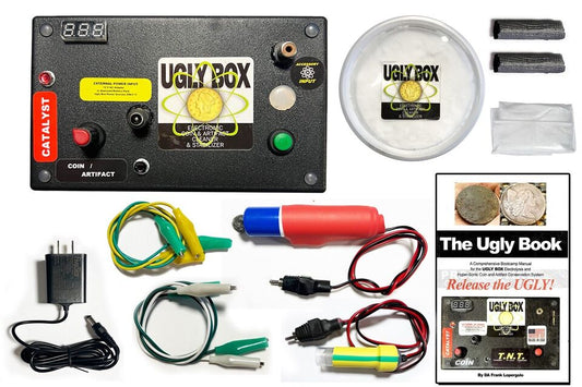 Coin cleaning electrolysis Kit - Ugly Box-  Electrolysis Unit Complete + Reboot Kit