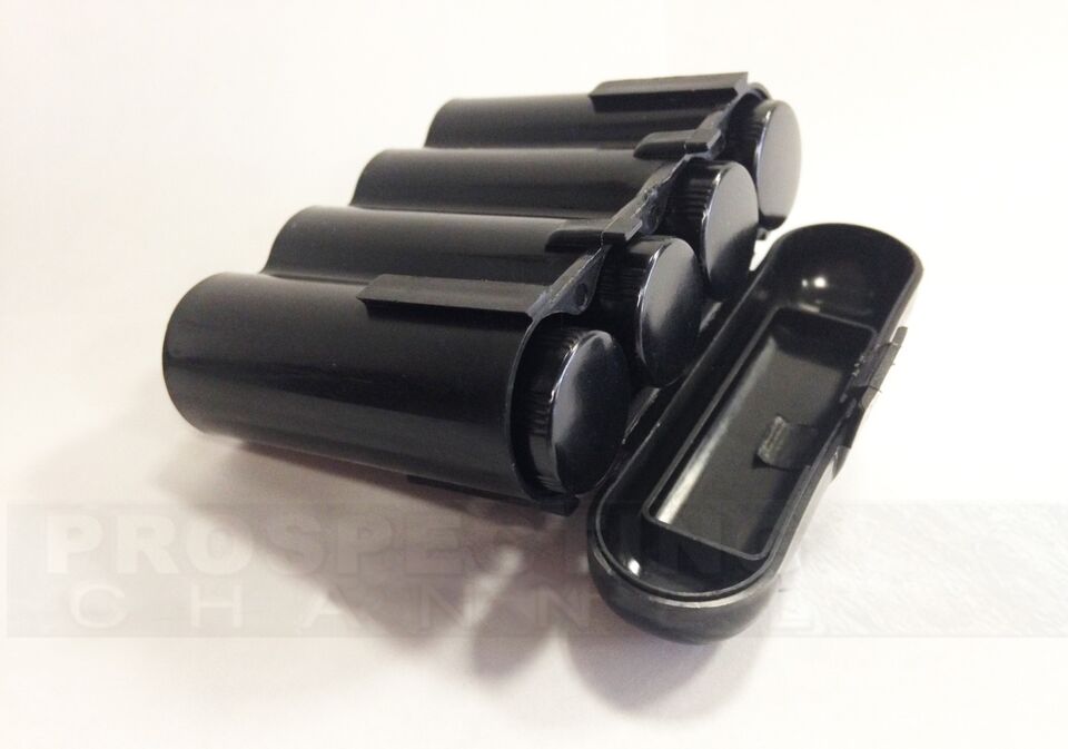 Estuche protector para 3 viales + bóveda de almacenamiento para 12 viales dorados de 1 oz, color negro