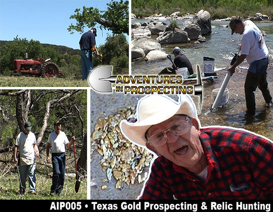 AIP005 DVD Prospection d'or au Texas avec Boo Coo