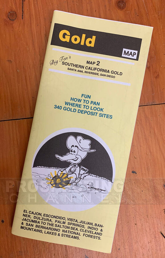 Carte 2 de l'or du sud de la Californie du Big Ten, de Santa Ana, de San Diego, de l'est à la mer de Salton
