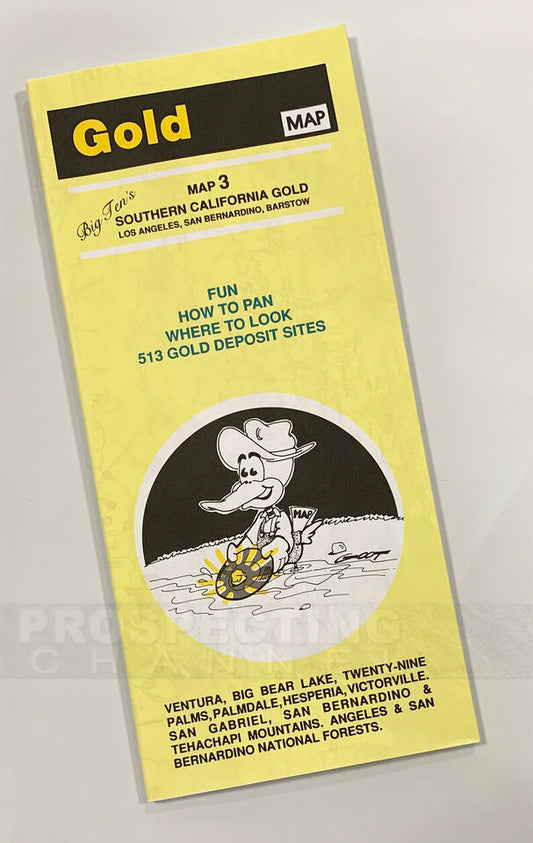 Carte d'or 3 du sud de la Californie du Big Ten, Los Angeles, San Bernardino, région de Barstow