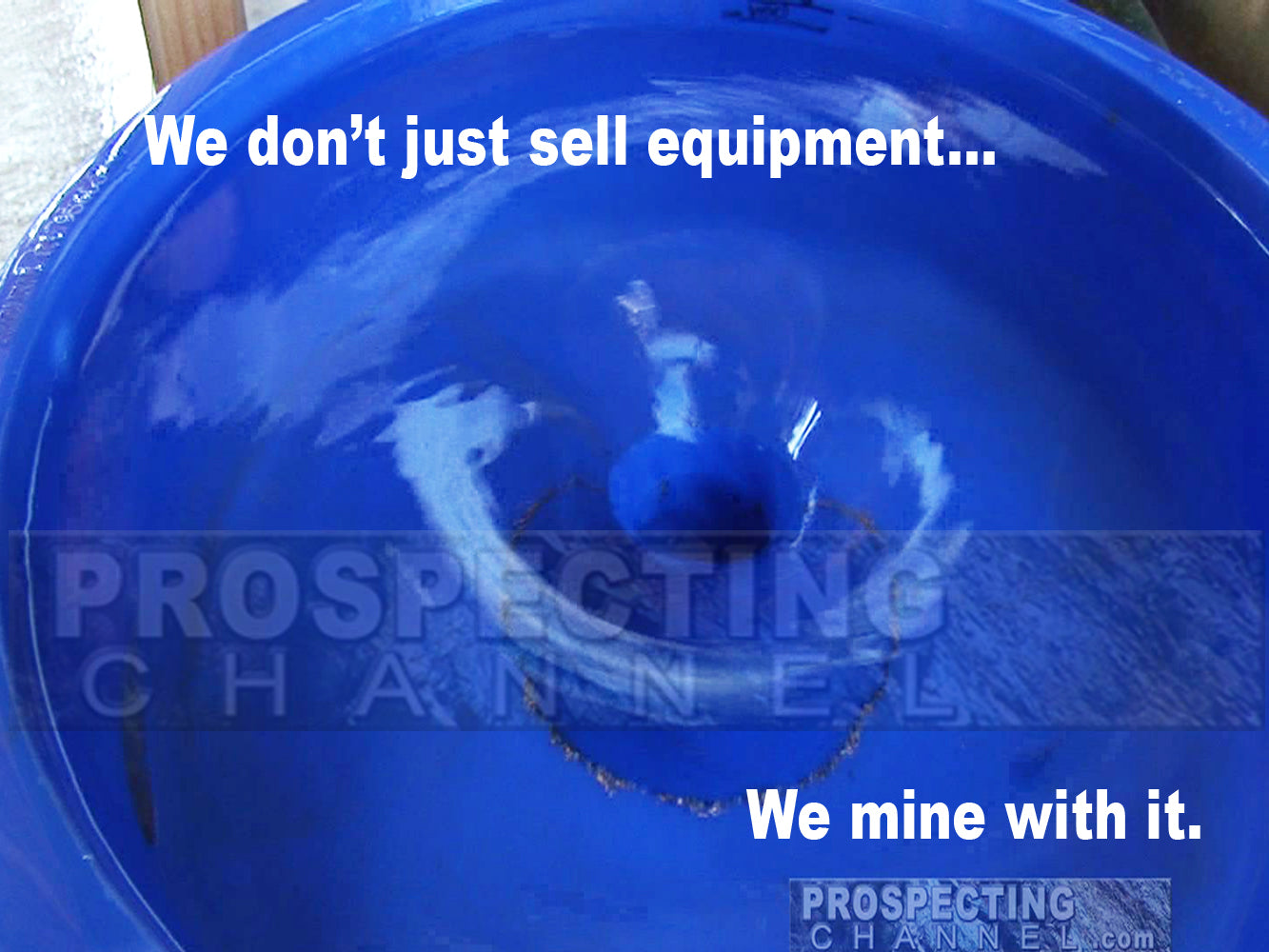 Blue Bowl Pan Gold Prospecting Concentrator
