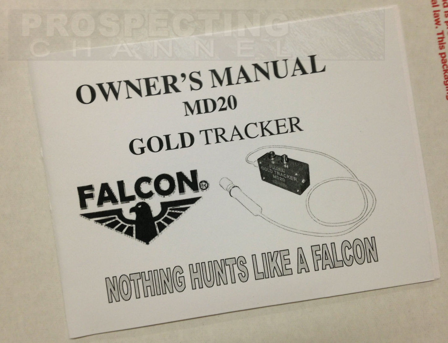 Falcon MD20 Metal Detector waterproof Probe + Holster Handle Headphones Warranty