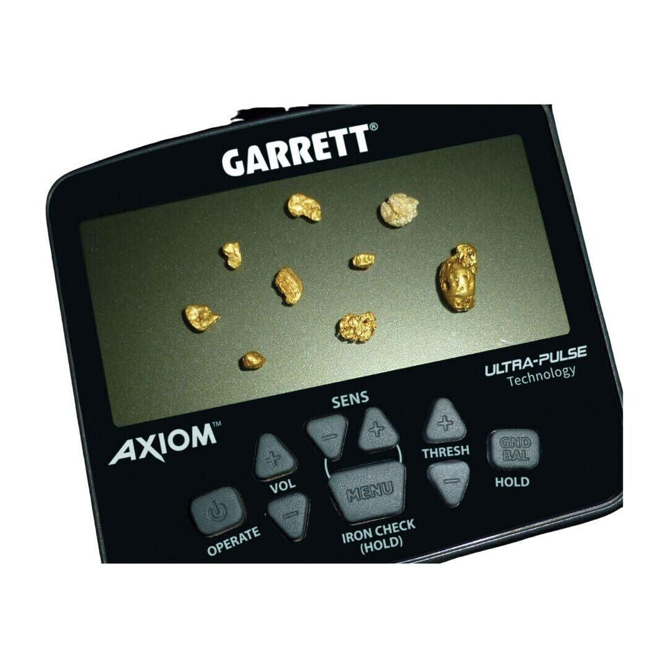 Garrett Axiom LITE  Gold Nugget Metal Detector Package