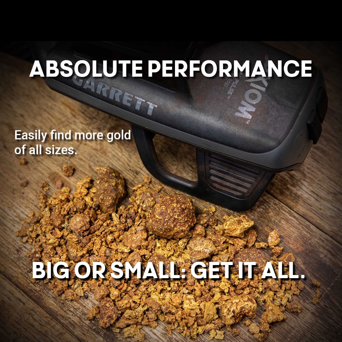 Garrett Axiom LITE  Gold Nugget Metal Detector Package
