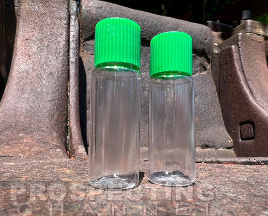 2 Garrett Clear Plastic Vials