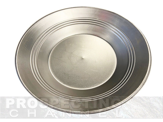 Metal Steel Gold Pans - Available in 10" 12" & 14" or buy all 3
