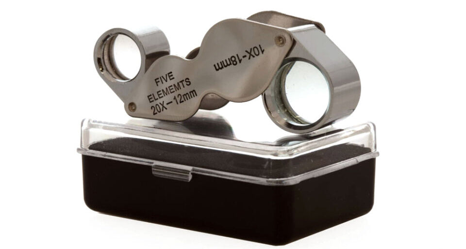 Dual Loupe Magnifier 20x12mm & 10x18mm