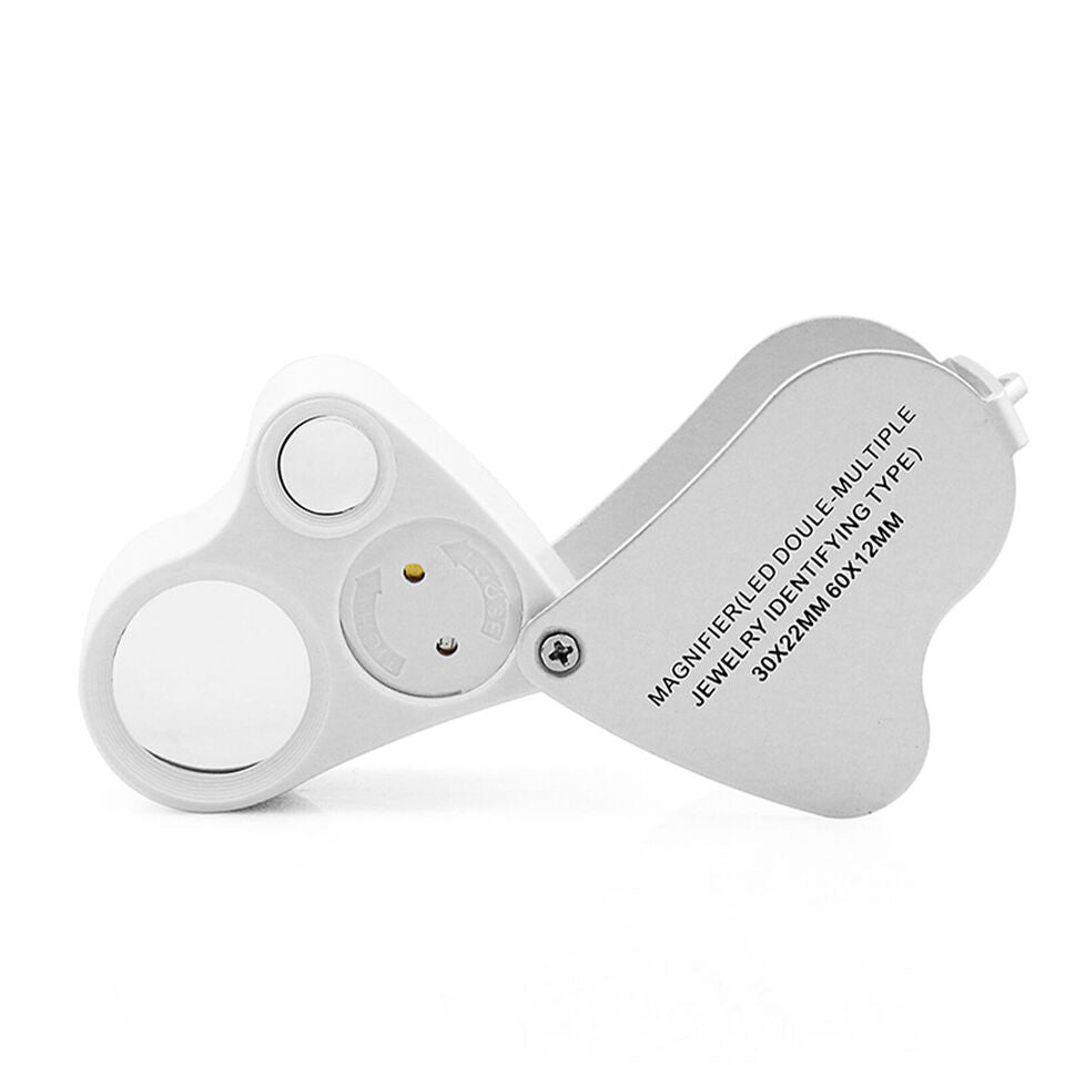 Dual LED Loupe Magnifier 30x and 60x