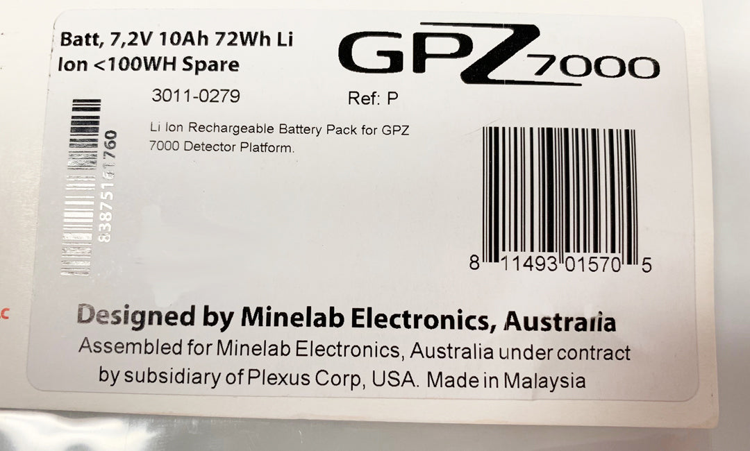 Batterie Minelab GPZ7000