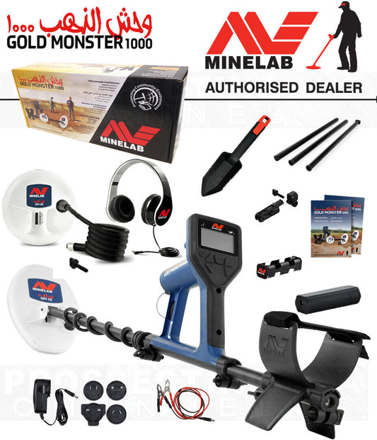 Détecteur d'or Minelab Gold Monster 1000 avec haute sensibilité à l'or