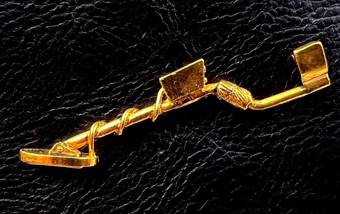 24K Gold Plated Metal Detector Lapel Pin