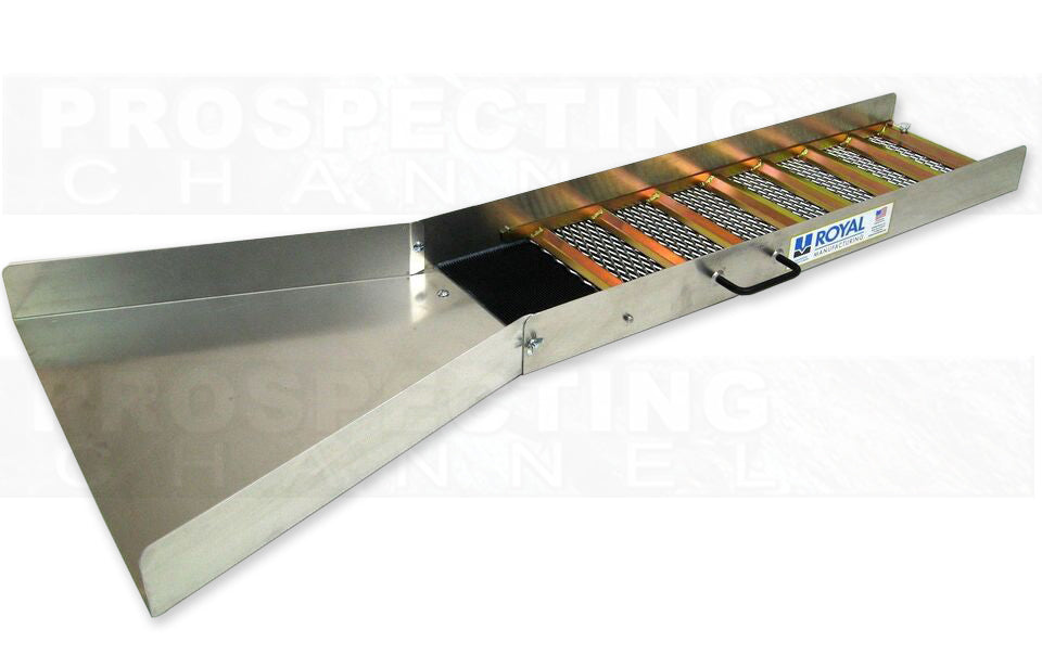 Royal Manufacturing 54" x 10 Ultra-Wide Flare Gold Sluice Box