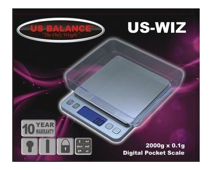 Us-Wiz 2000g x 0.1g Digital Pocket Scale