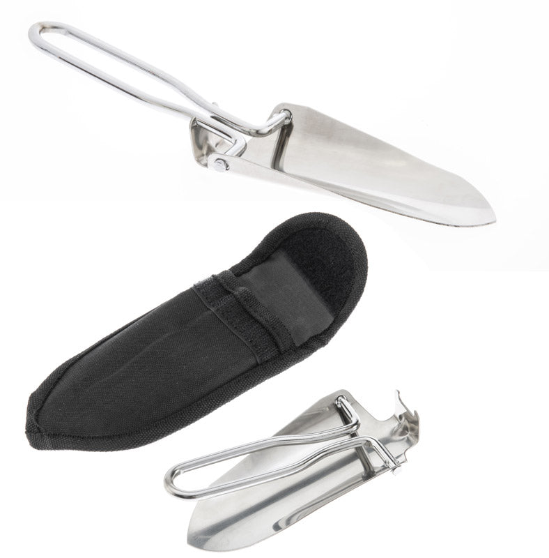 Folding Trowel Scoop with Carry Pouch