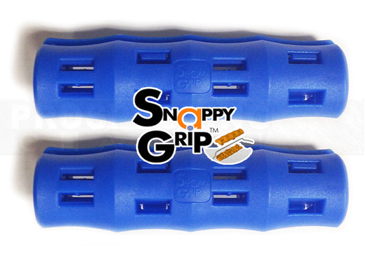 2 poignées seau ergonomiques Snappy Grip bleues