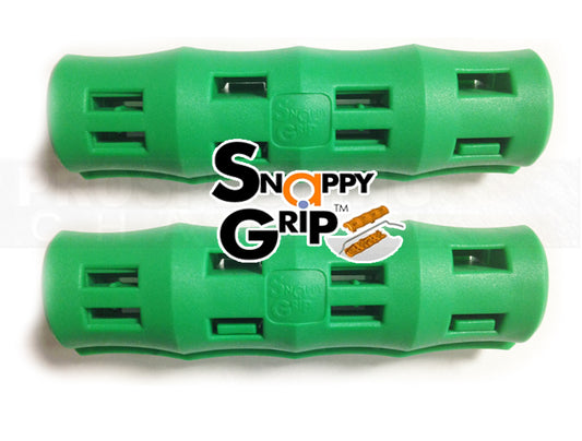 2 poignées seau ergonomiques Snappy Grip vertes
