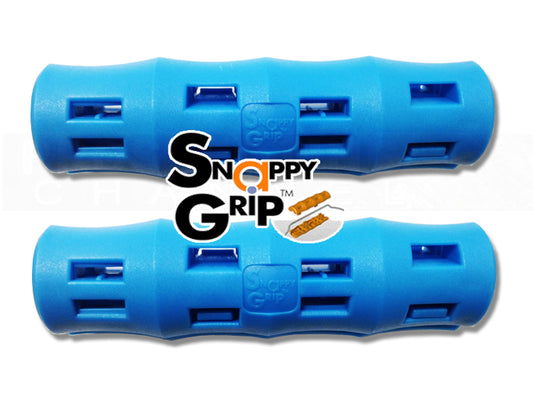 2 asas de cubo de repuesto Snappy Grips de color azul claro