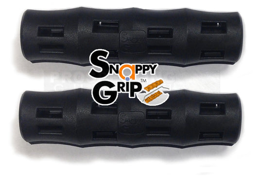 2 poignées ergonomiques noires Snappy Grip.