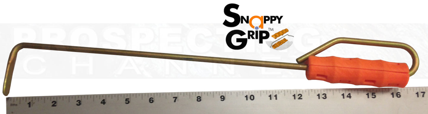Snappy Grip Handel Herramienta para rincones Bandeja de prospección dorada de 16,5"