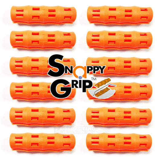 12 poignées seau ergonomiques Snappy Grip orange