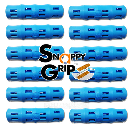 12 asas ergonómicas para cubos Snappy Grip de color azul claro