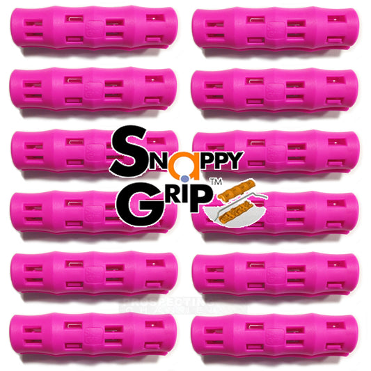 12 poignées de seau ergonomiques Snappy Grip roses